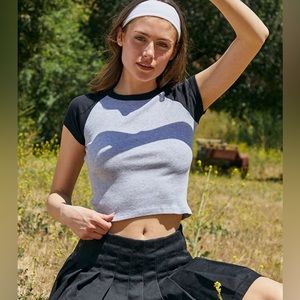 Grey & Black Bella Colorblock T-Shirt